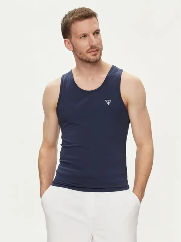Guess Guess Tank top U97M02 KCD31 Tamnoplava Regular Fit