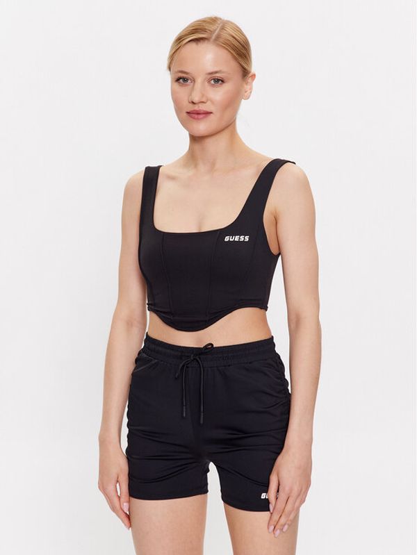 Guess Guess Top Brigit V3GP02 MC04Z Crna Slim Fit