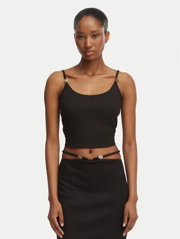 Guess Guess Top E6GP01 KG322 Crna Slim Fit