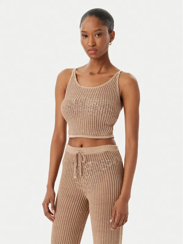 Guess Guess Top E6GR00 Z5371 Bež Regular Fit