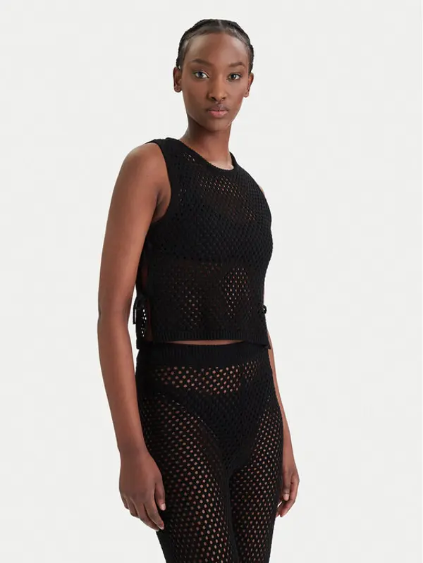 Guess Guess Top E6GR01 Z5632 Crna Regular Fit