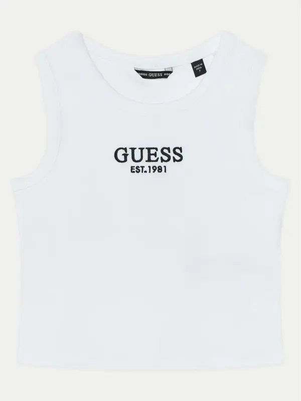 Guess Guess Top J4YI16 KBZP4 Bijela Regular Fit
