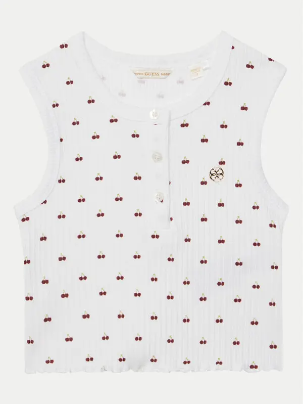 Guess Guess Top J5GP01 KCSQ4 Bijela Regular Fit