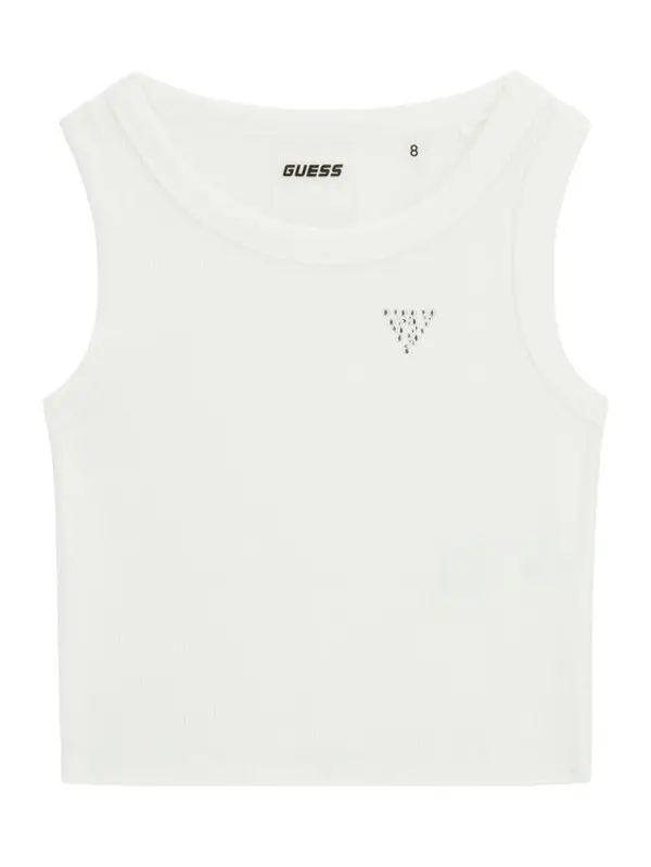 Guess Guess Top J6GI36 K8RT2 Bijela Slim Fit