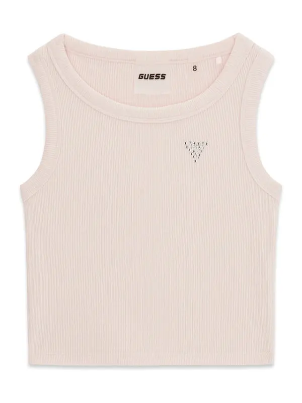 Guess Guess Top J6GI36 K8RT2 Svijetlo roza Slim Fit
