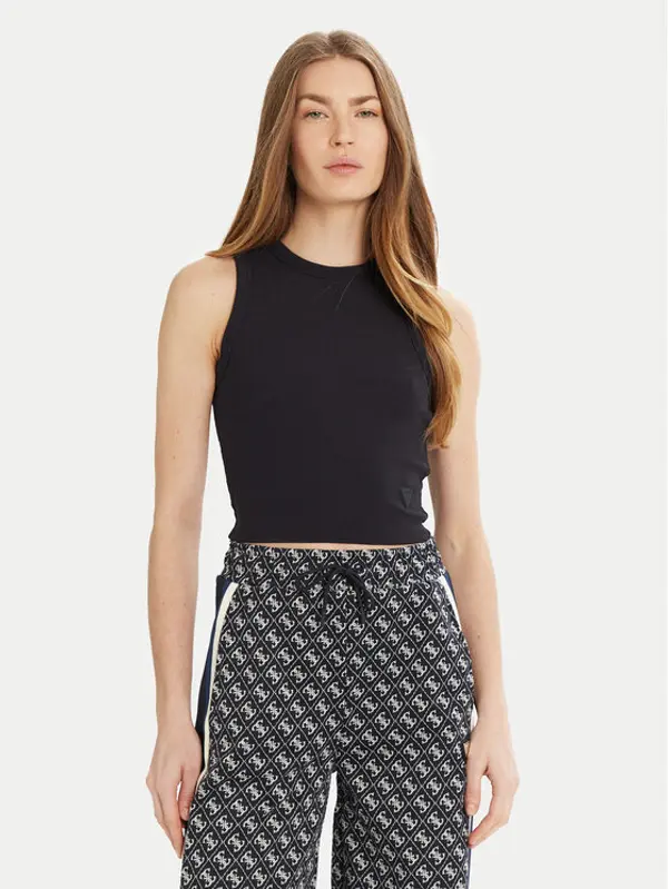 Guess Guess Top V3GP19 K8RT2 Tamnoplava Slim Fit