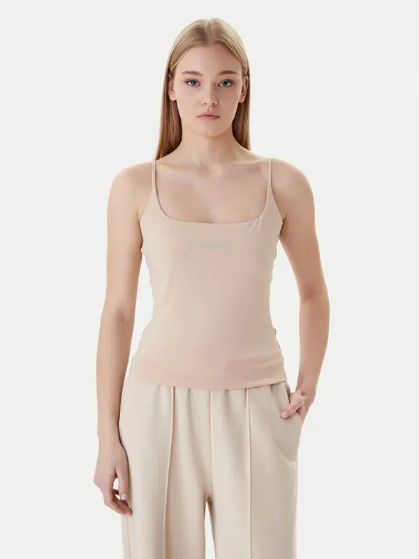 Guess Guess Top V5GP22 J1314 Bež Slim Fit