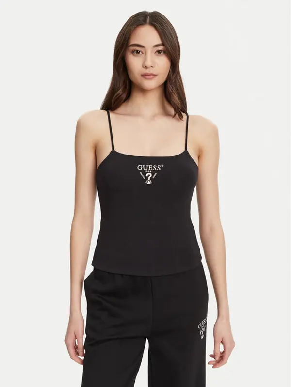 Guess Guess Top V5RP08 KCOA2 Crna Regular Fit