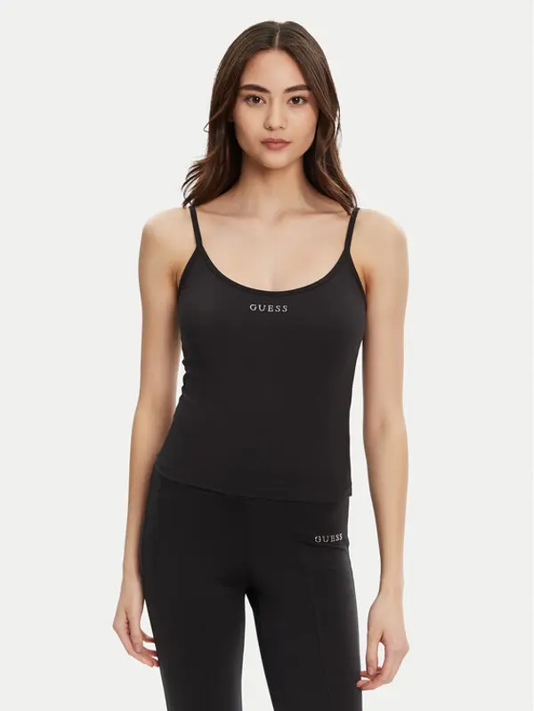 Guess Guess Top V5RP09 KCD02 Crna Regular Fit