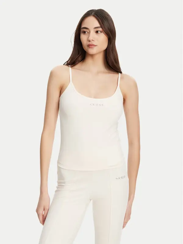 Guess Guess Top V5RP09 KCD02 Écru Regular Fit