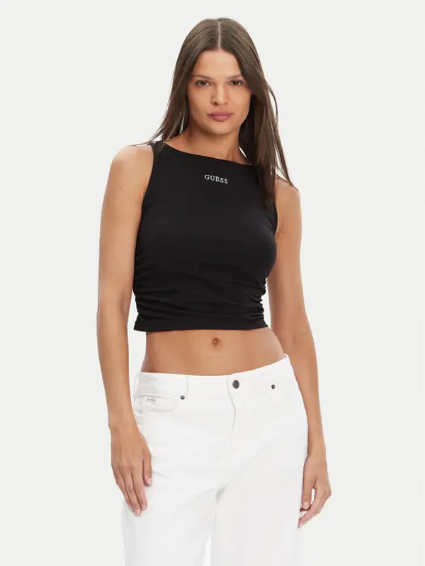 Guess Guess Top V5YP00 J1314 Crna Regular Fit
