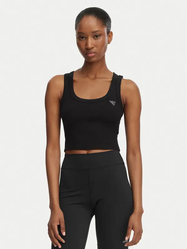 Guess Guess Top V6GP07 K2987 Crna Slim Fit