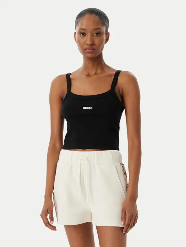 Guess Guess Top V6GP16 K3180 Crna Regular Fit