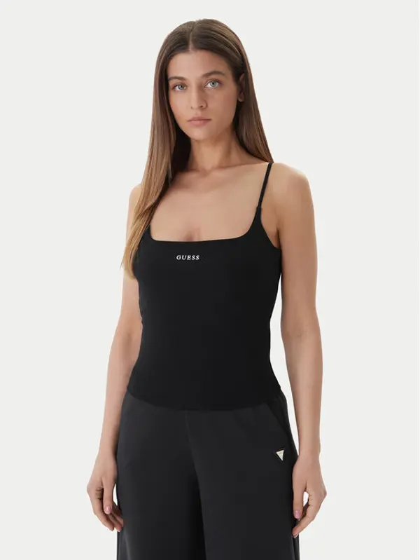 Guess Guess Top V6GP18 K3470 Crna Regular Fit