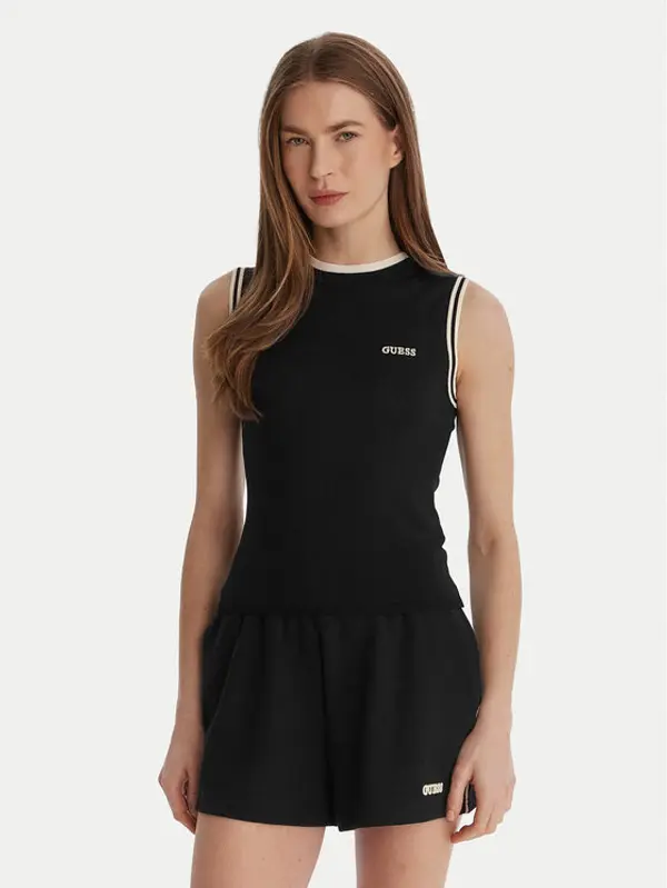 Guess Guess Top V6GR02 Z0723 Crna Regular Fit