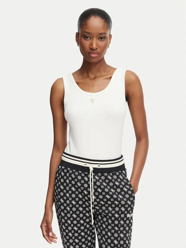 Guess Guess Top V6YP09 K4312 Krem Regular Fit