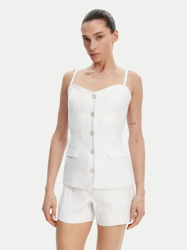 Guess Guess Top W5GH0L WH5L2 Bijela Regular Fit