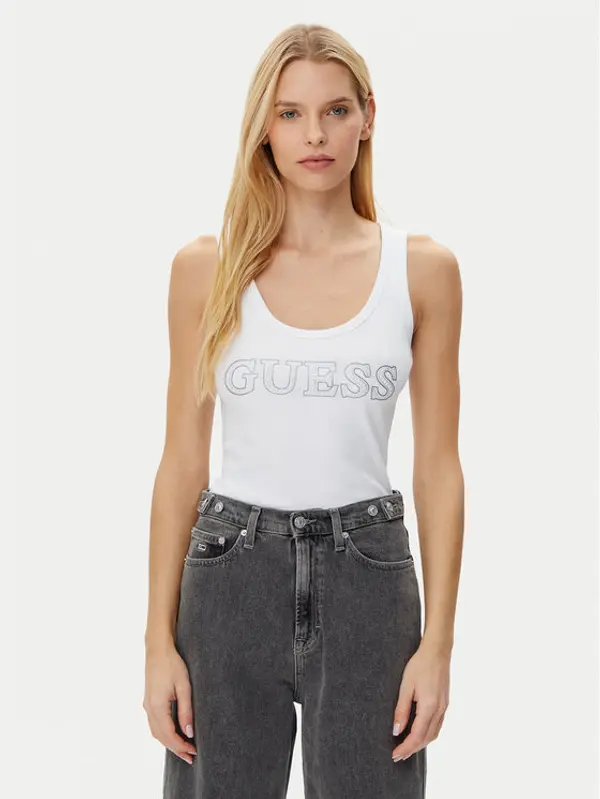 Guess Guess Top W5GP29 KA0H1 Bijela Regular Fit