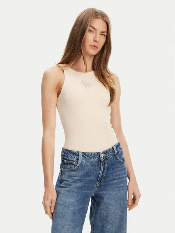 Guess Guess Top W5GP57 KCV52 Bež Regular Fit