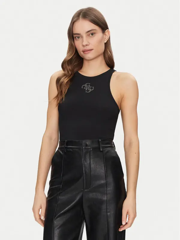 Guess Guess Top W5GP57 KCV52 Crna Regular Fit