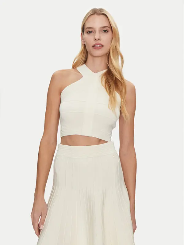 Guess Guess Top W5GR32 Z2XY0 Bijela Regular Fit