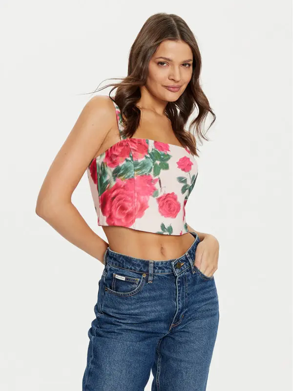 Guess Guess Top W5RH26 WGLO2 Šarena Regular Fit
