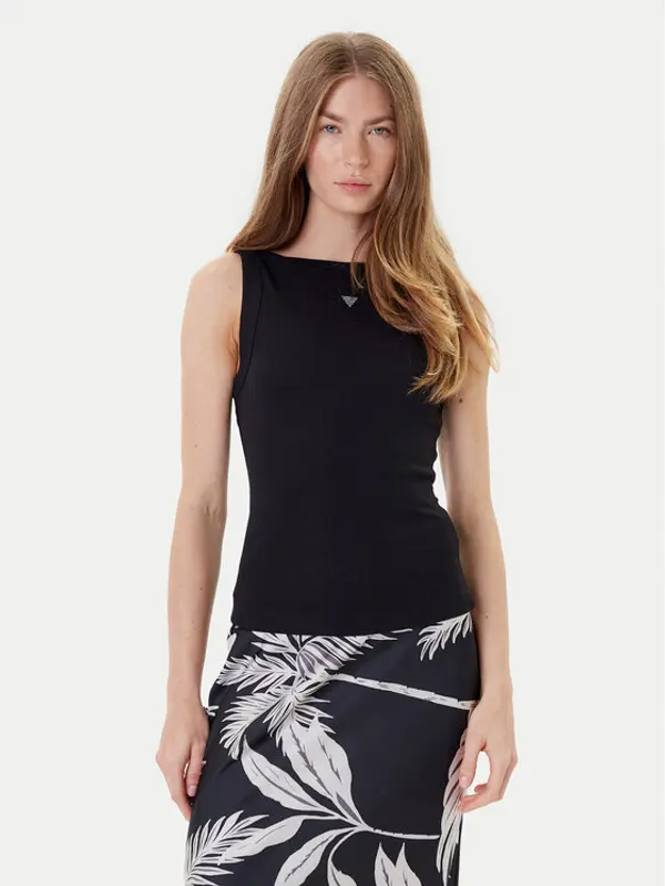 Guess Guess Top W5RP16 KCNH2 Crna Regular Fit