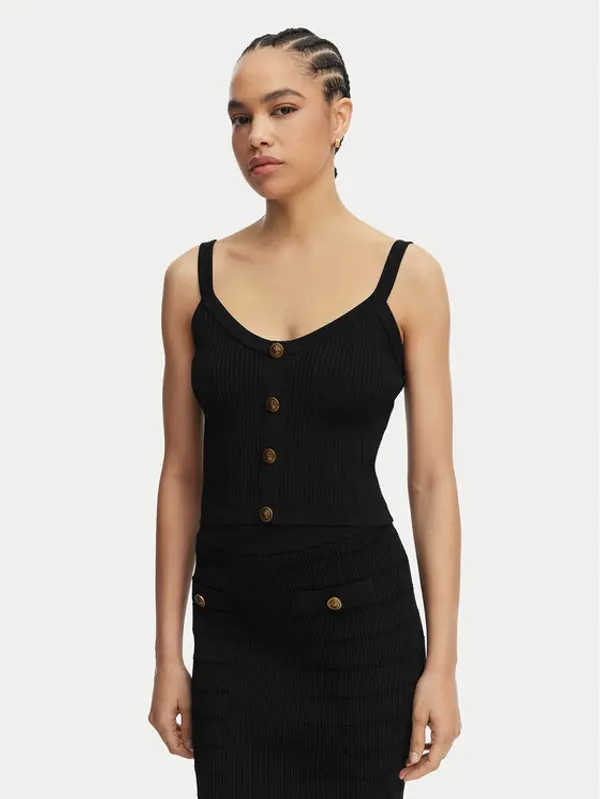 Guess Guess Top W5YR10 Z0130 Crna Regular Fit