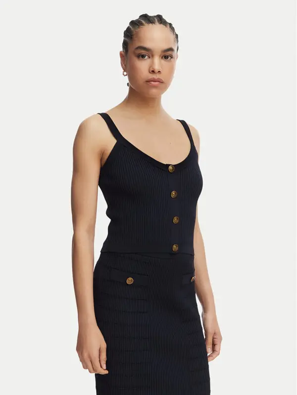 Guess Guess Top W5YR10 Z0130 Tamnoplava Regular Fit
