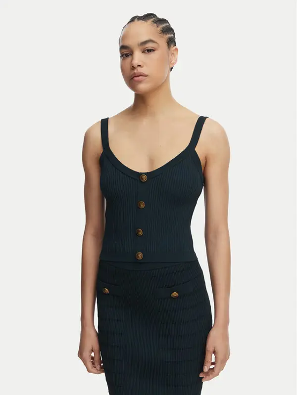 Guess Guess Top W5YR10 Z0130 Zelena Regular Fit