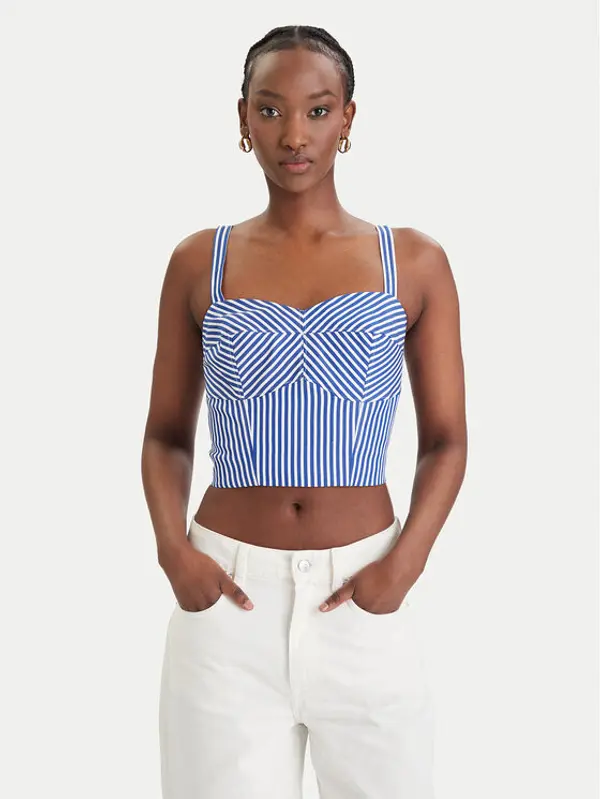 Guess Guess Top W6GH38 W1848 Plava Regular Fit