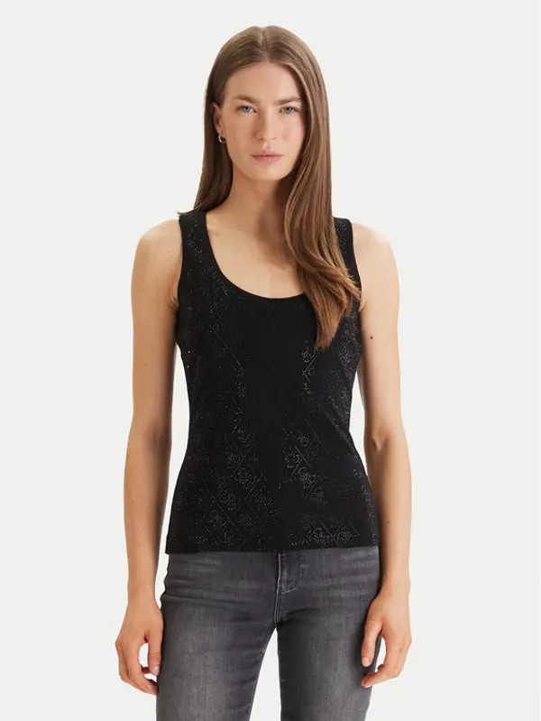 Guess Guess Top W6GP10 K2932 Crna Regular Fit