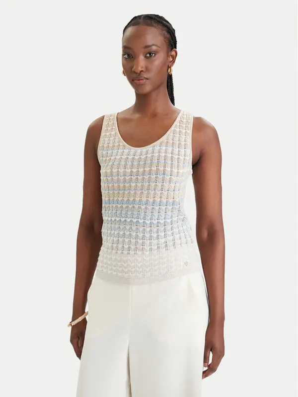 Guess Guess Top W6GR08 Z0589 Bež Regular Fit