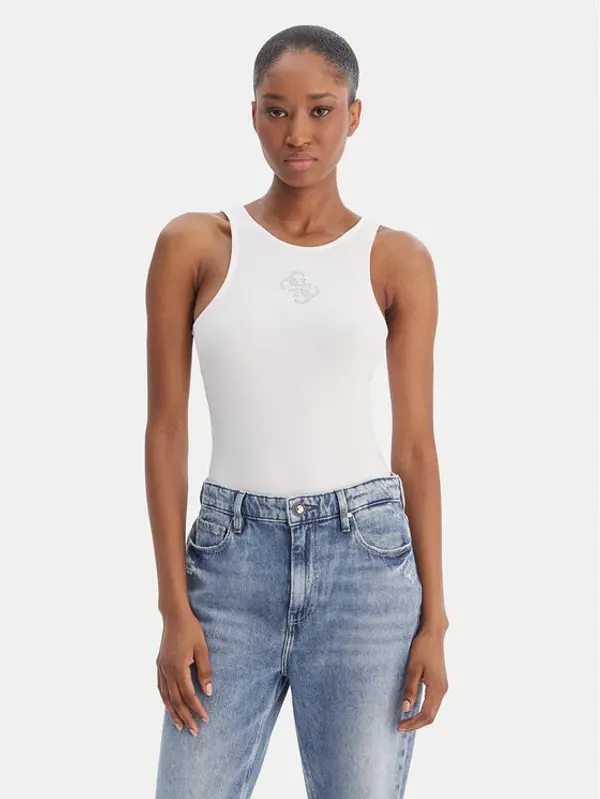 Guess Guess Top W6RP39 KD092 Bijela Regular Fit