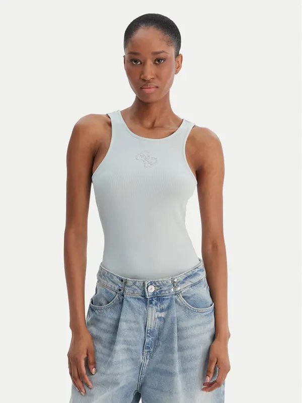 Guess Guess Top W6RP39 KD092 Zelena Regular Fit