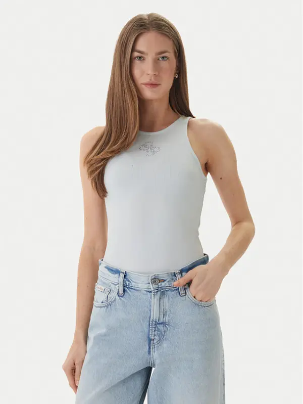 Guess Guess Top W6RP39 KD092 Zelena Regular Fit