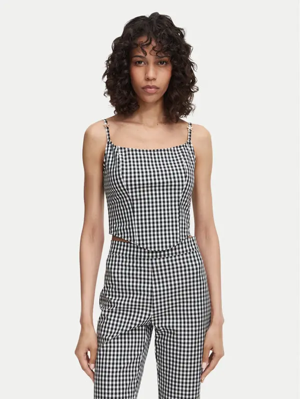 Guess Guess Top W6YH94 W4487 Crna Slim Fit