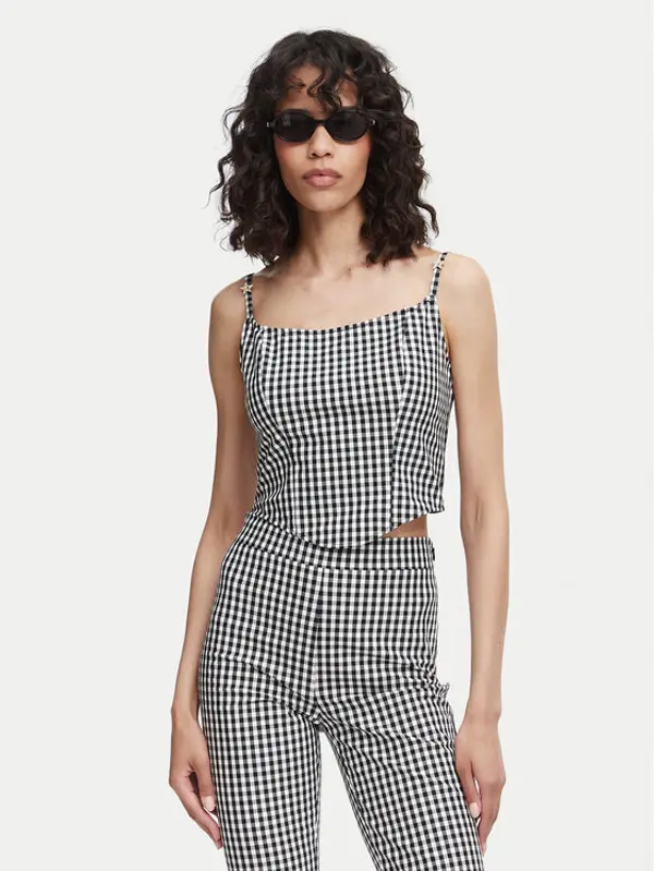 Guess Guess Top W6YH94 W4487 Crna Slim Fit
