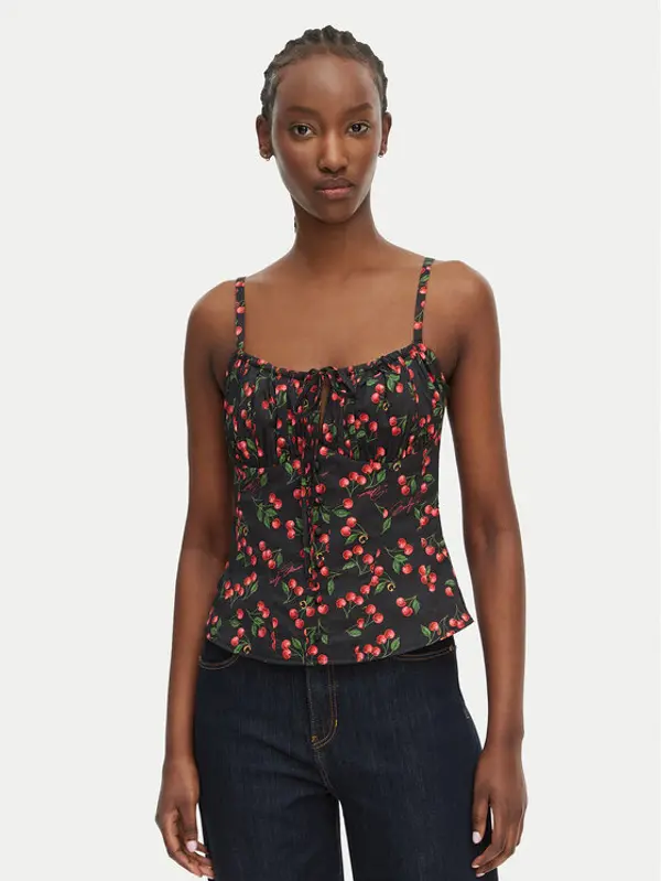 Guess Guess Top W6YH97 W4497 Crna Regular Fit