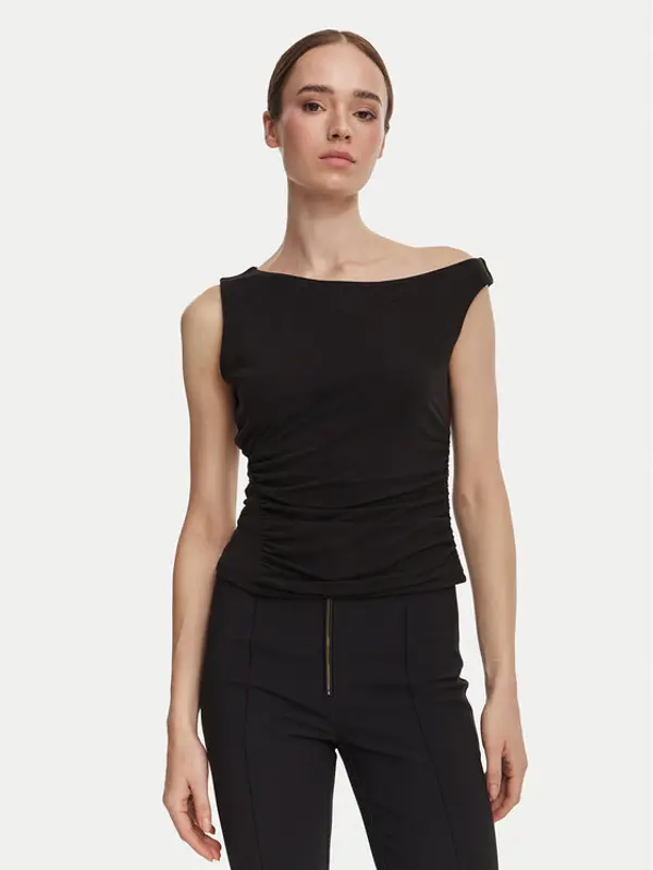 Guess Guess Top W6YP38 K4517 Crna Slim Fit
