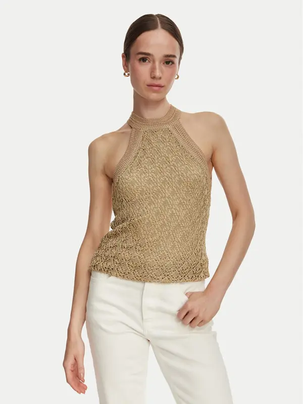 Guess Guess Top W6YR34 Z1032 Zlatna Regular Fit