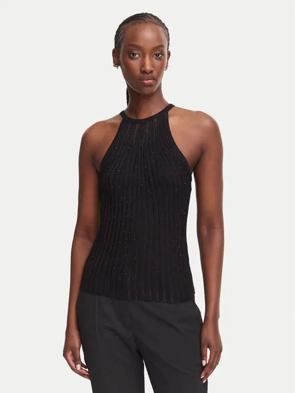 Guess Guess Top W6YR48 Z1259 Crna Regular Fit