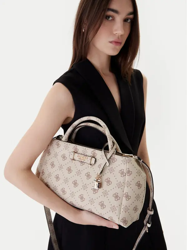 Guess Guess Torbica Carrie Logo HWGP98 98060 Écru