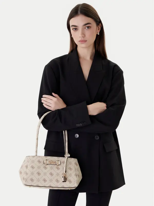 Guess Guess Torbica Carrie Logo HWGP98 98080 Écru
