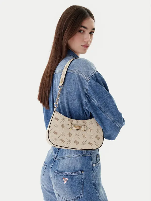 Guess Guess Torbica Carrie Logo HWGP98 98180 Écru