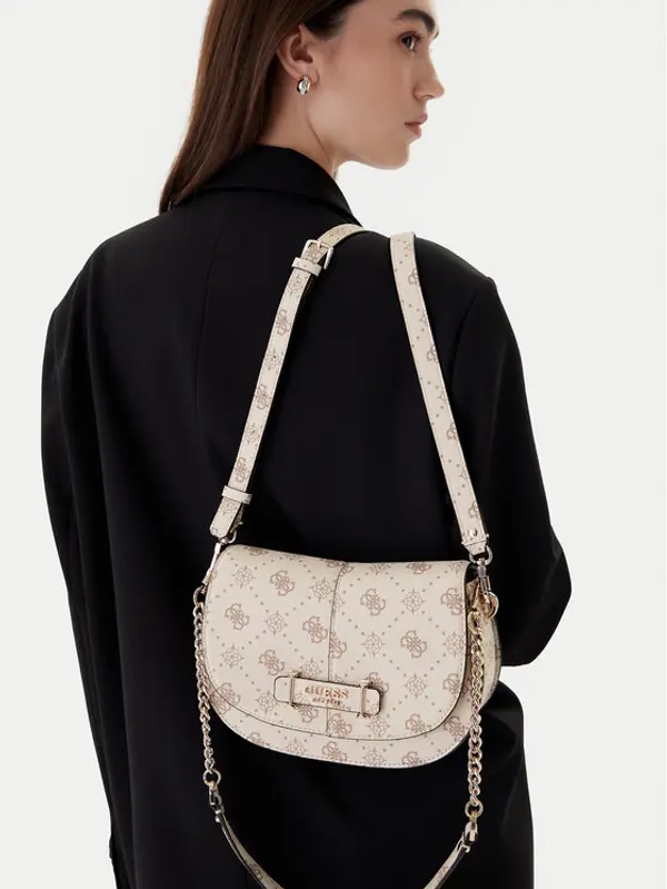 Guess Guess Torbica Carrie Logo HWGP98 98200 Écru