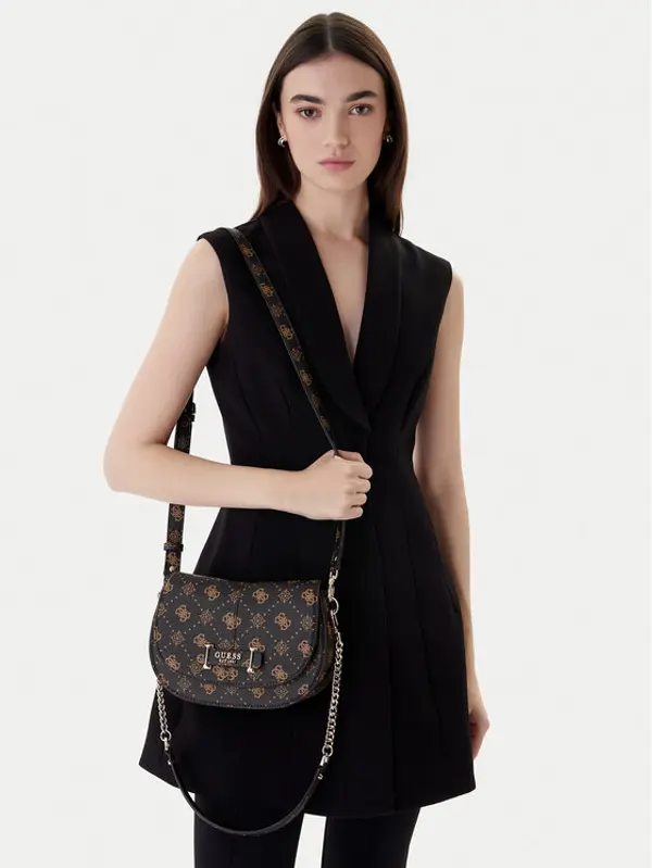 Guess Guess Torbica Carrie Logo HWGP98 98200 Smeđa