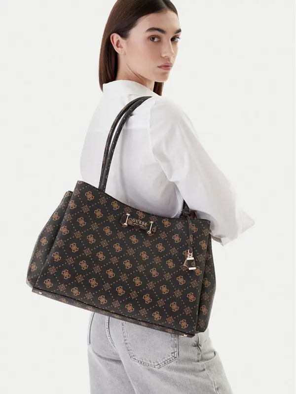 Guess Guess Torbica Carrie Logo HWGP98 98220 Smeđa