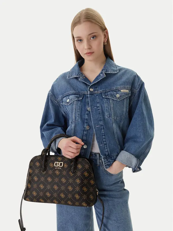 Guess Guess Torbica Emelie Logo HWGP99 28060 Smeđa