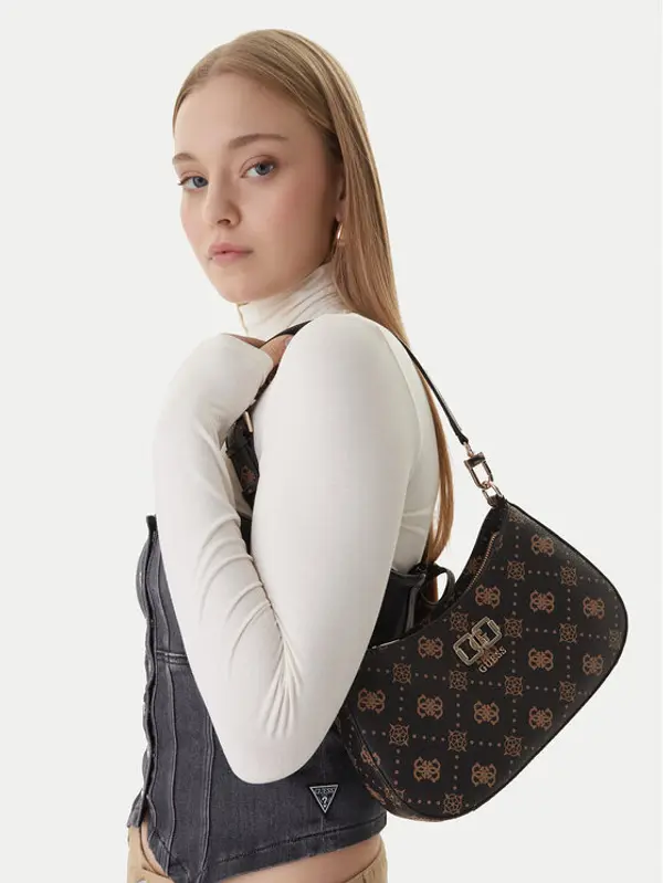 Guess Guess Torbica Emelie Logo HWGP99 28180 Smeđa